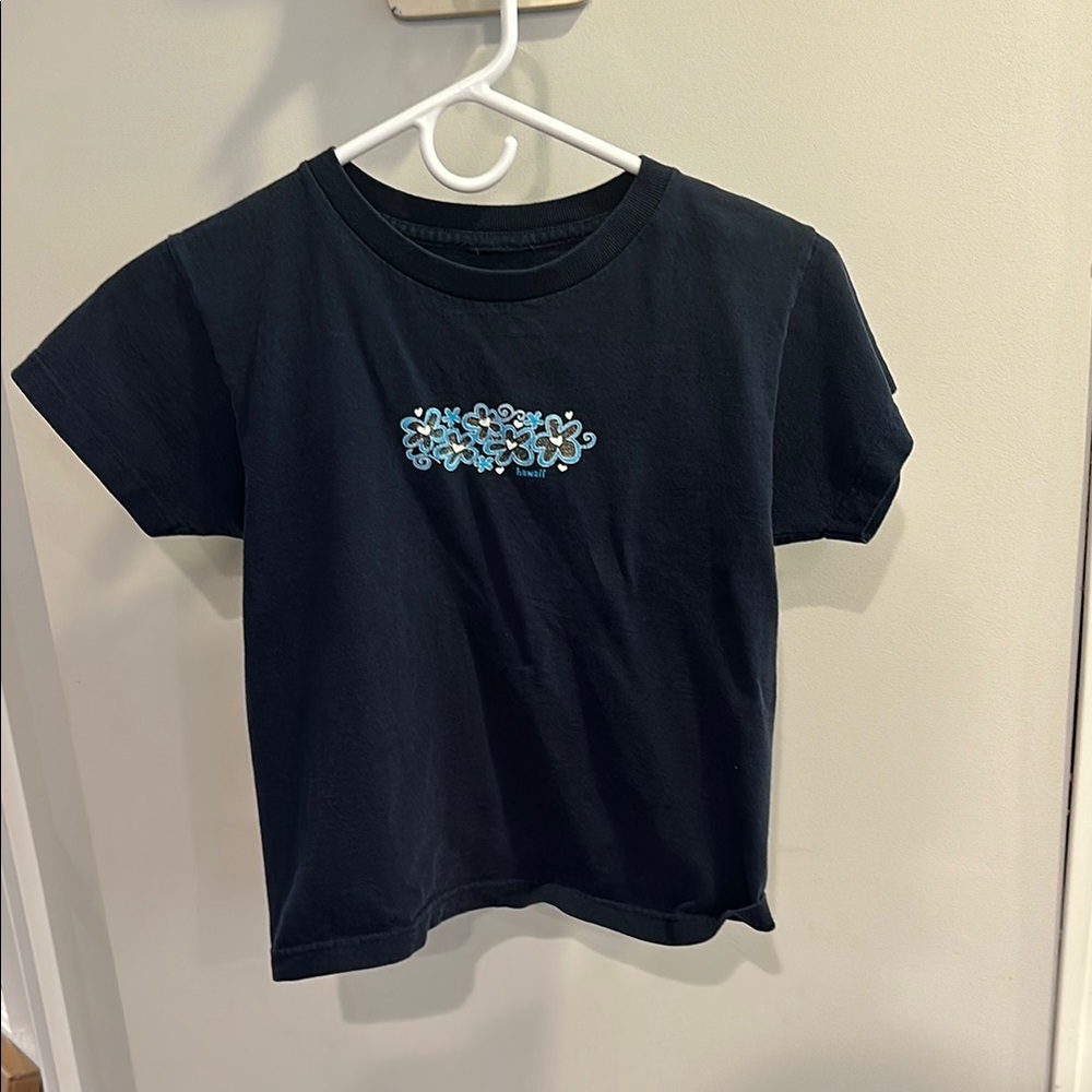Navy Graphic Baby Tee